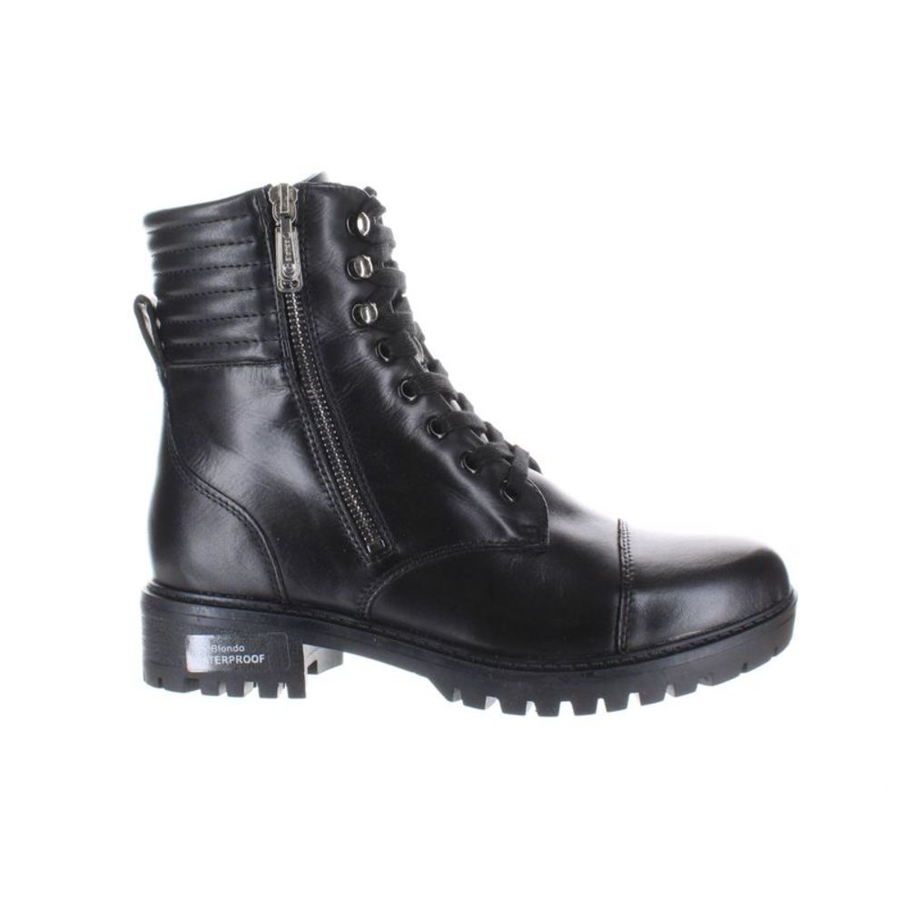 Blondo Womens Black Combat Boots Size 9 Medium (B, M)